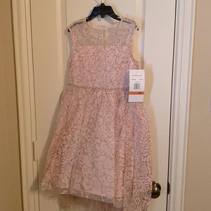 Girls blush formal dress